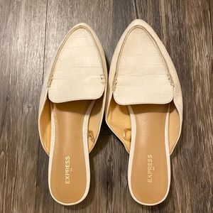Express White Mules